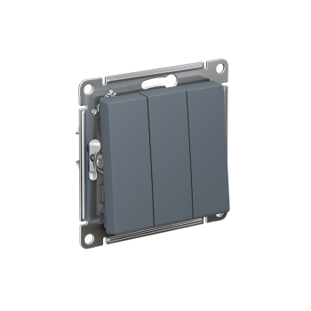 Выключатель встраиваемый Schneider Electric AtlasDesign 3 кл. грифель,