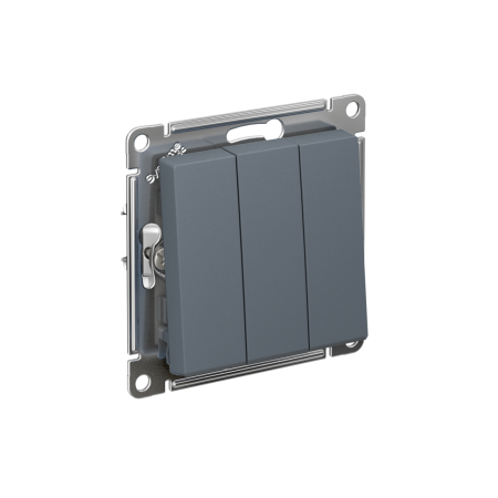 Выключатель встраиваемый Schneider Electric AtlasDesign 3 кл. грифель,