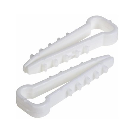 Дюбель-хомут КВТ плоский 8-5мм полиамид белый 100шт.