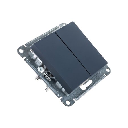 Выключатель встраиваемый Schneider Electric AtlasDesign 2 кл. грифель, без подсветки, арт. ATN000751