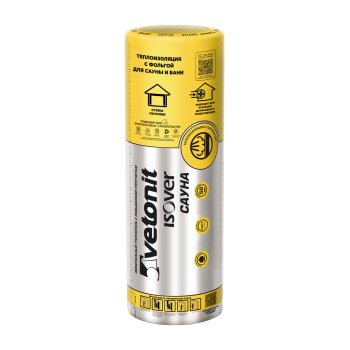 Минераловатная теплоизоляция Сауна Isover 12500х1200х50 мм 1шт в упак