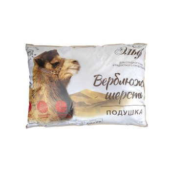 Подушка Верблюжка 70х50см верблюжья шерсть Подушка Верблюжка 70х50см верблюжья шерсть