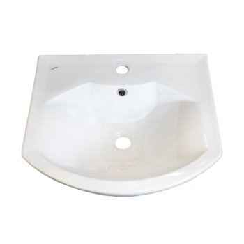 Раковина Акватон Смайл фаянс 445мм овальное цвет белый