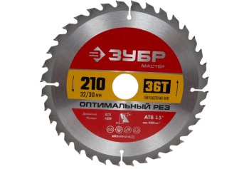 Диск пильный Зубр 36912-210-32-36_z01 200х32/30 мм 36Т