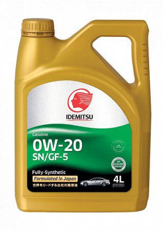 Масло моторное IDEMITSU FULLY-SYNTHETIC 0W20 4л SN