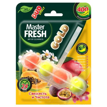 Блок для унитаза Master Fresh 77г GOLD  DUO EFFE  1 шт.