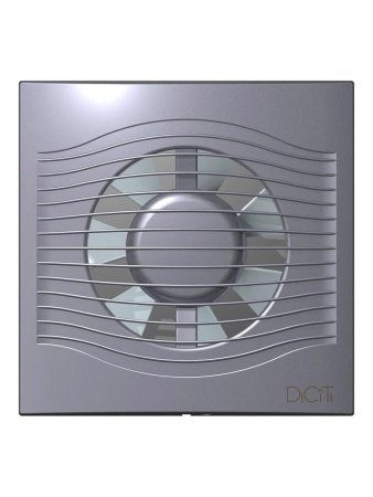 Вентилятор DiCiTi SLIM gray metal Ø100мм Серый металлик 160х160х92мм