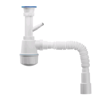 Сифон MasterProf для кухни 1 1/2" 40 мм нет