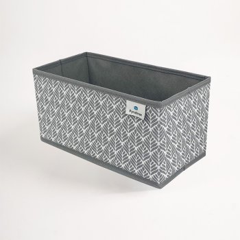 Органайзер хранение Листья 30х15х15см цвет серая