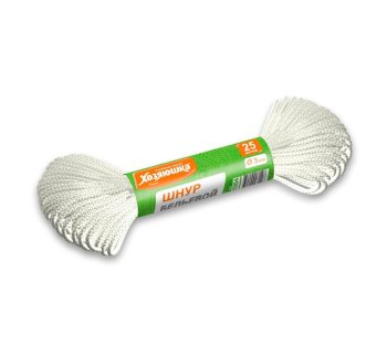 Шнур бельевой Хозяюшка Мила 19769 полиэстер 10м 3мм 1 шт