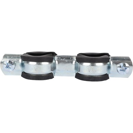 Хомут с дюбелем и шурупом STOUT d1/2" 1 шт цвет хром