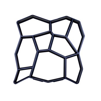 Форма для заливки дорожек 43,5х43,5см черный