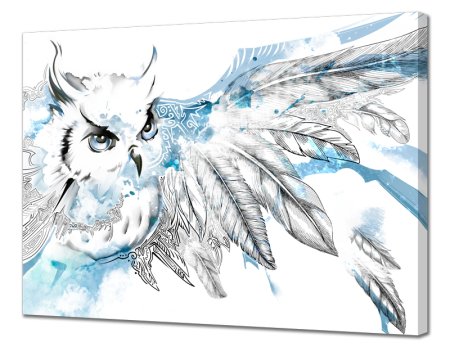 Картина на холсте Канвас Филин 40х 50см