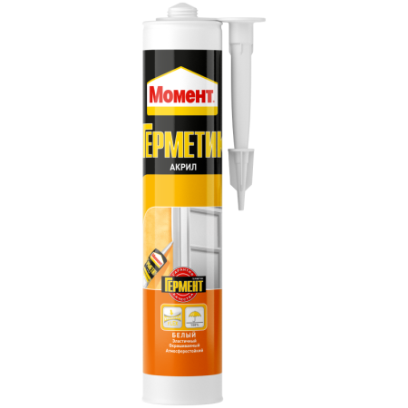 Герметик универсальный Момент морозостойкий акриловый белый 420 гр