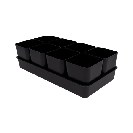 Набор для рассады 0,5л черный 8шт