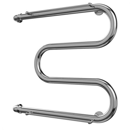 Полотенцесушитель ТЭРА с полкой 1" водяной 600х632 мм М-образный хром Полотенцесушитель ТЭРА с полкой 1" водяной 600х632 мм М-образный хром