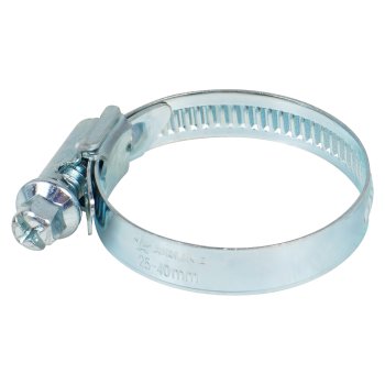 Хомут червячный с гайкой 25-40 мм 2 шт