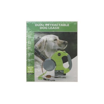 Поводок-рулетка на 2 поводка пластик мультиколор 300х5см Поводок-рулетка на 2 поводка пластик мультиколор 300х5см