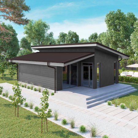 Ондулин лист Smart 1950х950 мм коричневый