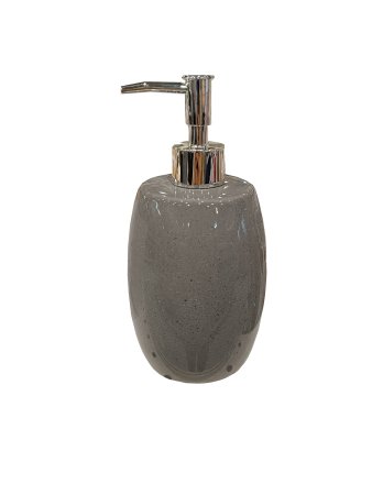 Дозатор для жидкого мыла Пастель керамика цвет серый настольный