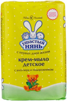 Крем-мыло Ушастый нянь 90г Алоэ вера детское 1шт