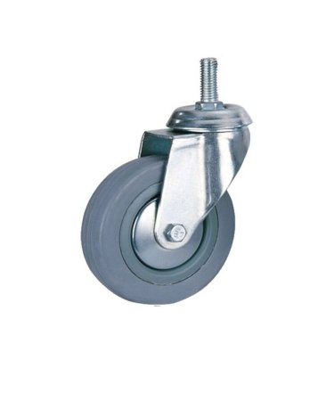 Опора колесная поворотная на площадке Ø75 мм подшипник скольжения