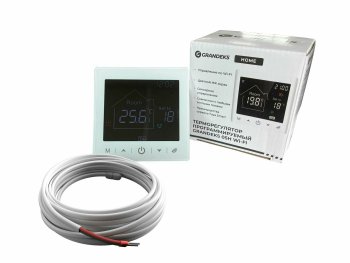 Терморегулятор Grandeks электронный режимы - 6 белый 16А