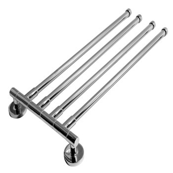 Полотенцедержатель 4 держателя поворотных на саморезах хром
