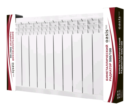 Радиатор биметаллический Oasis 500/100 12 секций