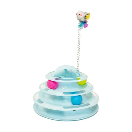 Игрушка для кошек Пирамида с шариками h30см Ø26см