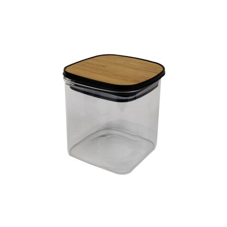 Банка для сыпучих продуктов Атрибут BAMBOO 0,65л стекло