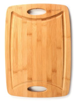 Доска разделочная подвесная 39,5х28см 15мм бамбук цвет бежевый