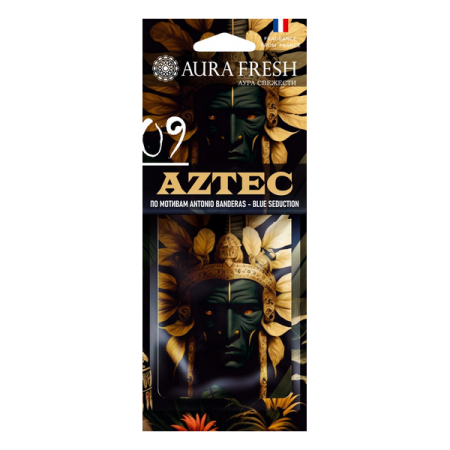 Ароматизатор подвесной картонный Aura fresh Aztec №9 Antonio Banderas Blue Seduction