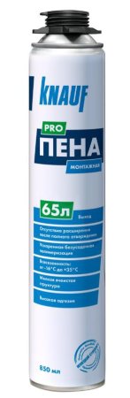 Пена монтажная всесезонная Knauf под пистолет 850 мл