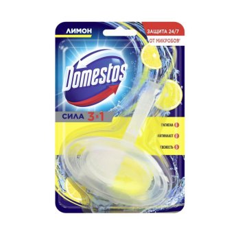 Блок сменный для унитаза Domestos 40г для дезинфекции Лимон 1 шт.