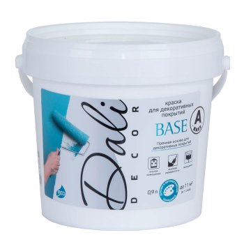Краска водно-дисперсионная Dali Decor Base под декоративные штукатурки основа А 0,9 л