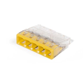 Клемма быстрозажимная WAGO 2273-205 0,5-2,5 мм2 5-проводная без пасты Клемма быстрозажимная WAGO 2273-205 0,5-2,5 мм2 5-проводная без пасты