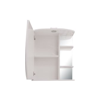 Шкаф-зеркало подвесной Луна 71,2х60х24,5см белый