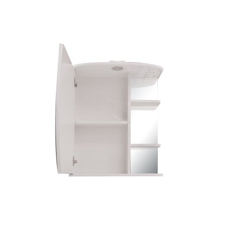 Шкаф-зеркало подвесной Луна 71,2х60х24,5см белый