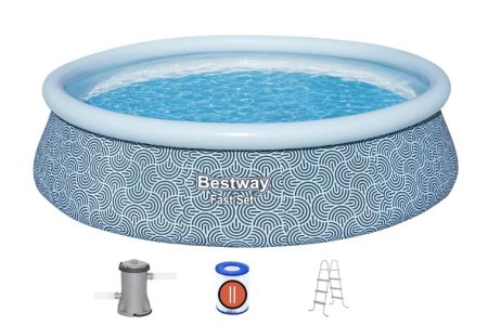 Бассейн надувной Bestway Fast Set 457х457х107см 12362л