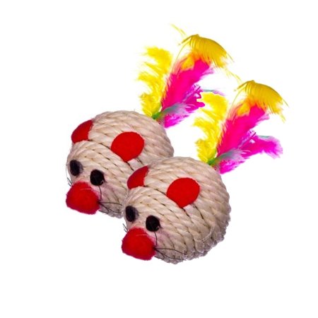 Игрушка для кошек Мышки-погремушки 17смх11см h2,5см 3шт