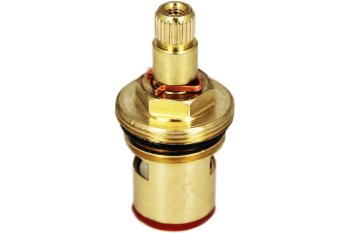 Кран-букса металлокерамическая 24 шлица 1/2" цвет желтый