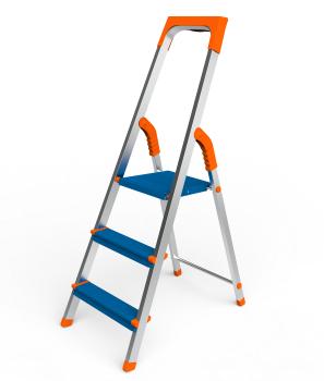 Стремянка Sarayli 3 ступени алюминий