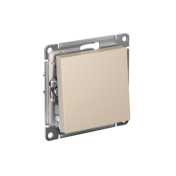 Выключатель встраиваемый Schneider Electric AtlasDesign 1 кл. песочный,