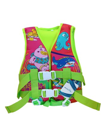 Жилет спасательный ONLYTOP 4761869 55х30х6 см зеленый