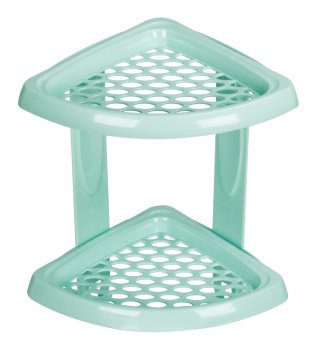 Полка для ванной 2 ярусная угловая Морелла цвет мультиколор