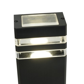 Светильник фасадный настенный Feron черный DH0807-P GU10 2х15Вт