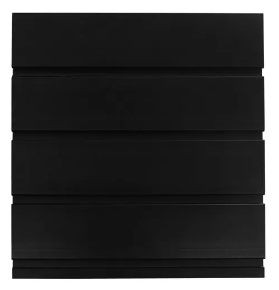 Комплект панелей 124х8х34см черный 4шт