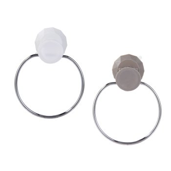 Полотенцедержатель 1 кольцо вакуумная присоска хром