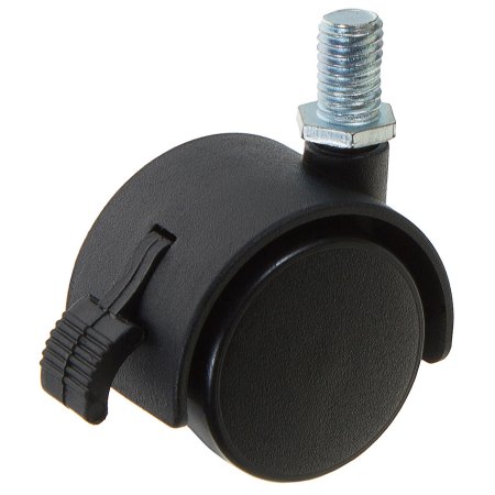 Опора колёсная резьбовая с фиксатором Ø40 мм на резьбе M8